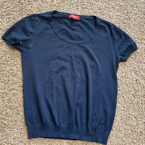 Burberry Dark Blue Knit Top